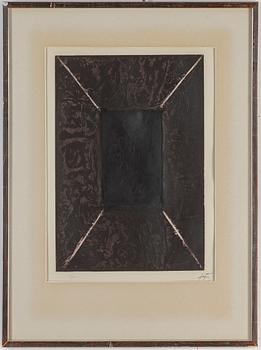 ANTONI TÀPIES, etching with carborundum, signed and numbered 55/75, 1969.