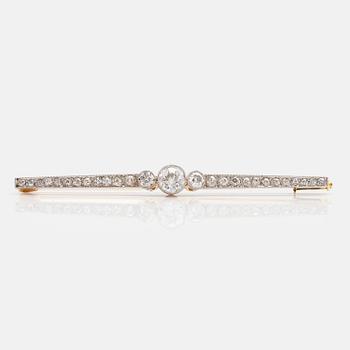 RINTANEULA, kultaa, vanhahiottuja timantteja n. 1.05 ct yht.