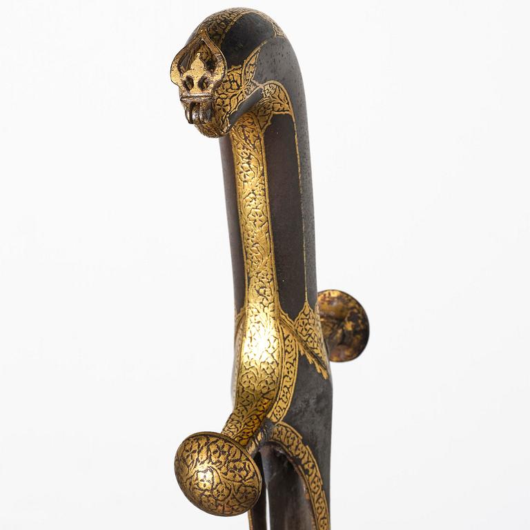 A 17th century watered-steel Shamshir, by Asadullah Isfahani, Safavid dynasty,