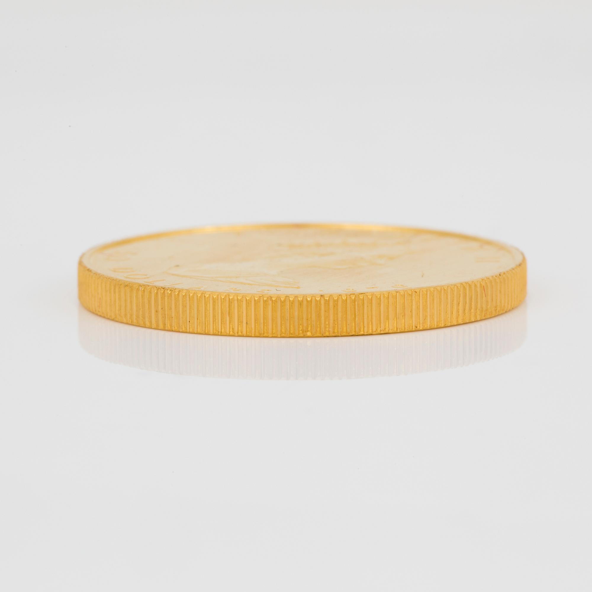 GULDMYNT. 50 Dollars, Canada, 1979. Vikt ca 32 g.