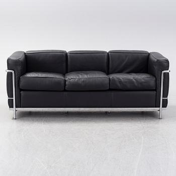 LE CORBUSIER, PIERRE JEANNERET & CHARLOTTE PERRIAND, an 'LC2' sofa from Cassina, Italy.