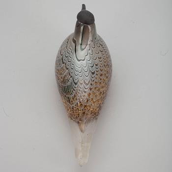 FÅGEL, glas, signerad Oiva Toikka Nuutajärvi, numrerad 897/3000.