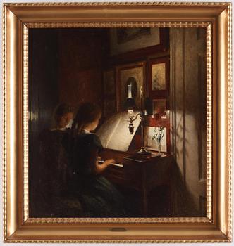 Peter Ilsted, Evening music at the piano.