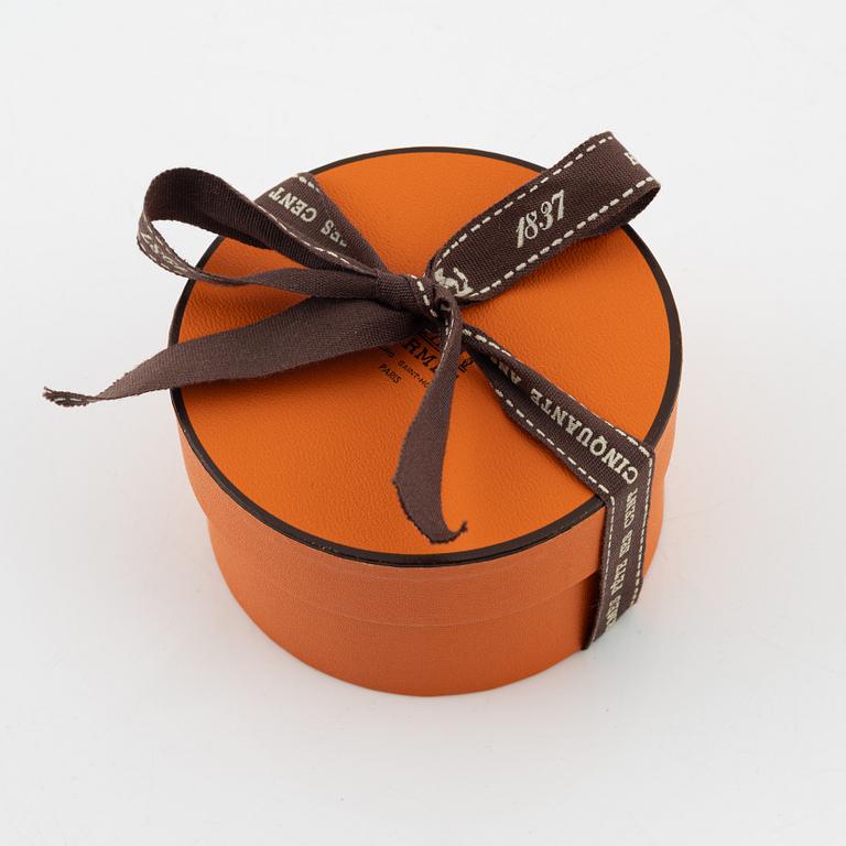 Hermès, a black Box calf skin 'Collier de Chien' bracelet, 1995.