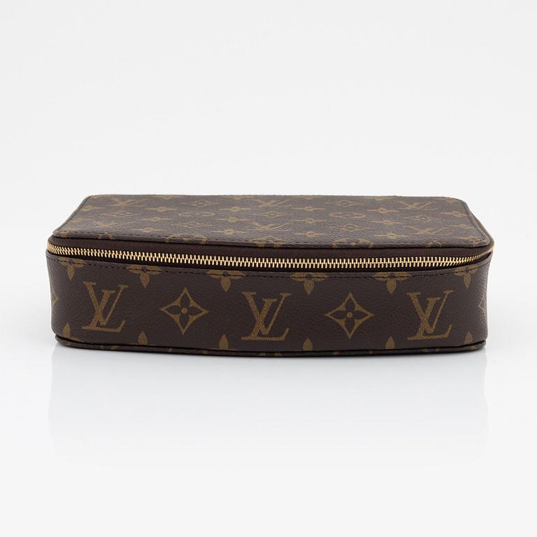 Louis Vuitton, a monogram canvas, jewellery box 'Poche Monte-Carlo'.