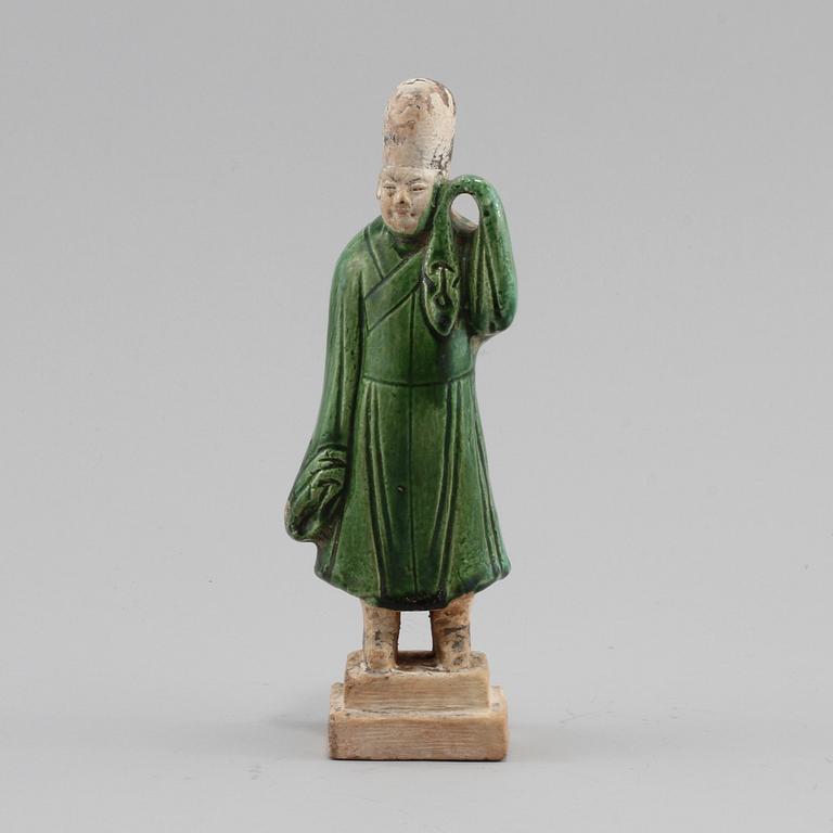FIGURIN, lergods, troligen Ming dynastin (1368–1644).