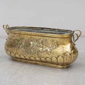 JARDINJÄR, större modell, mässing, 1800-tal.