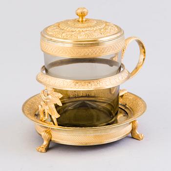 A 19th century Russian mustard pot.