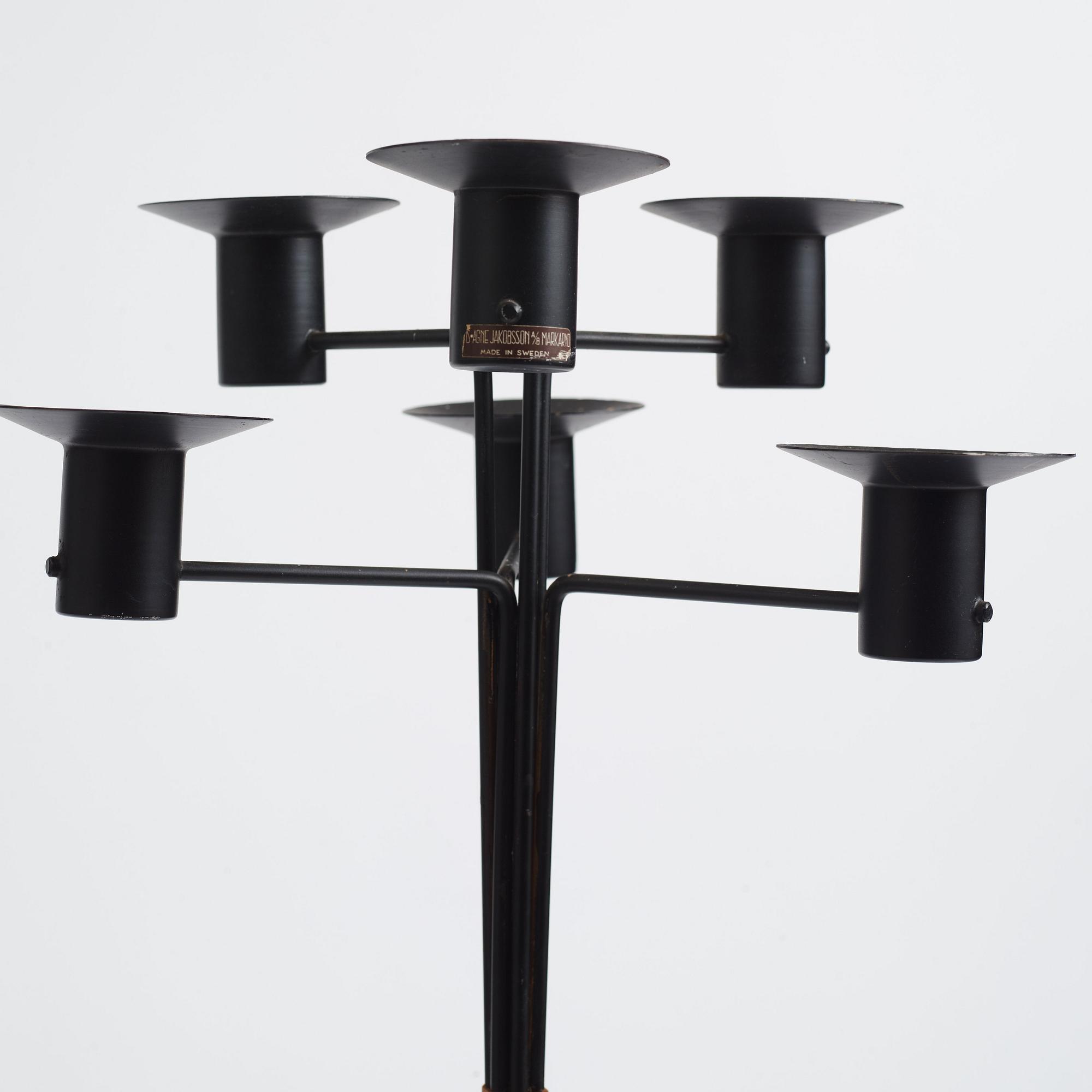 Hans-Agne Jakobsson, a pair of floor candelabra, model "L5", Hans Agne Jakobsson AB, Markaryd, 1950-60s.