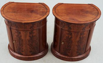 A pair of Swedish Empire 19th century cupboards.