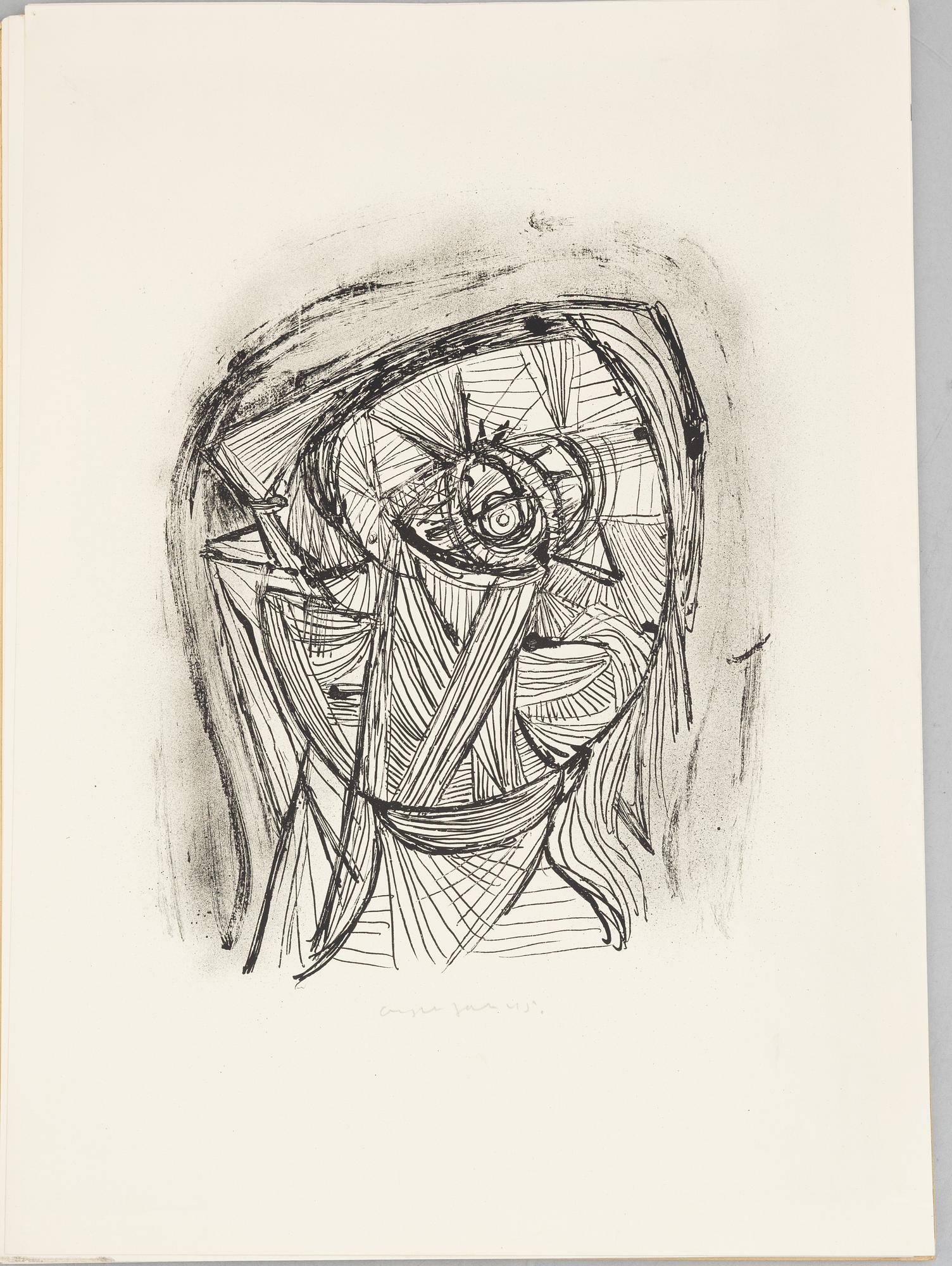 Asger Jorn, Folder with 7 lithographs from: "8 Lithographs".