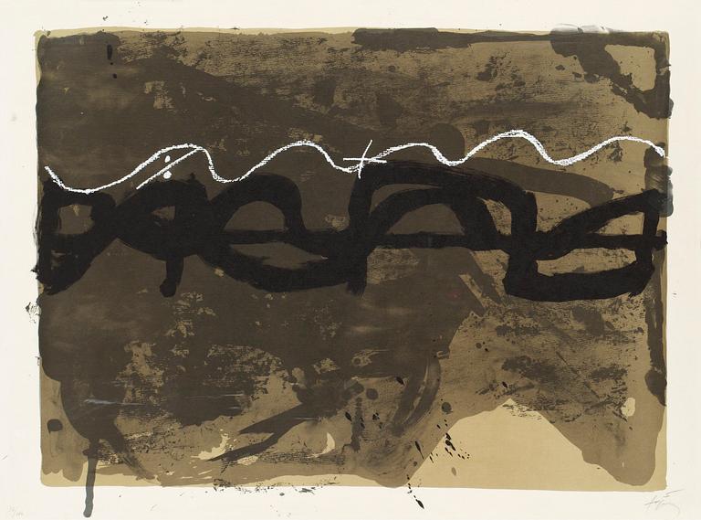 Antoni Tàpies, Untitled, from: "Nocturne matinal".