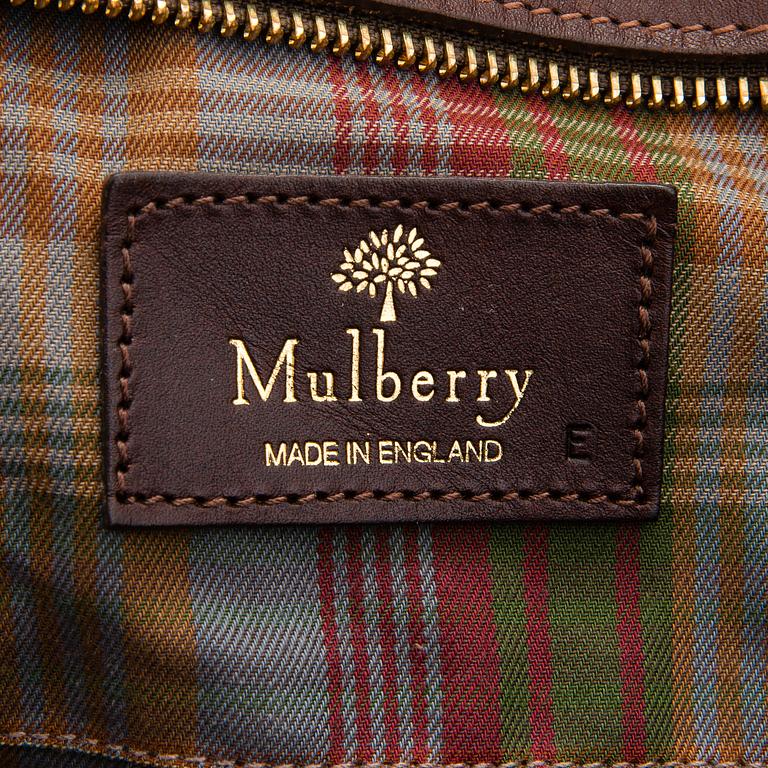 Mulberry, A "Medium Clipper" weekend bag.