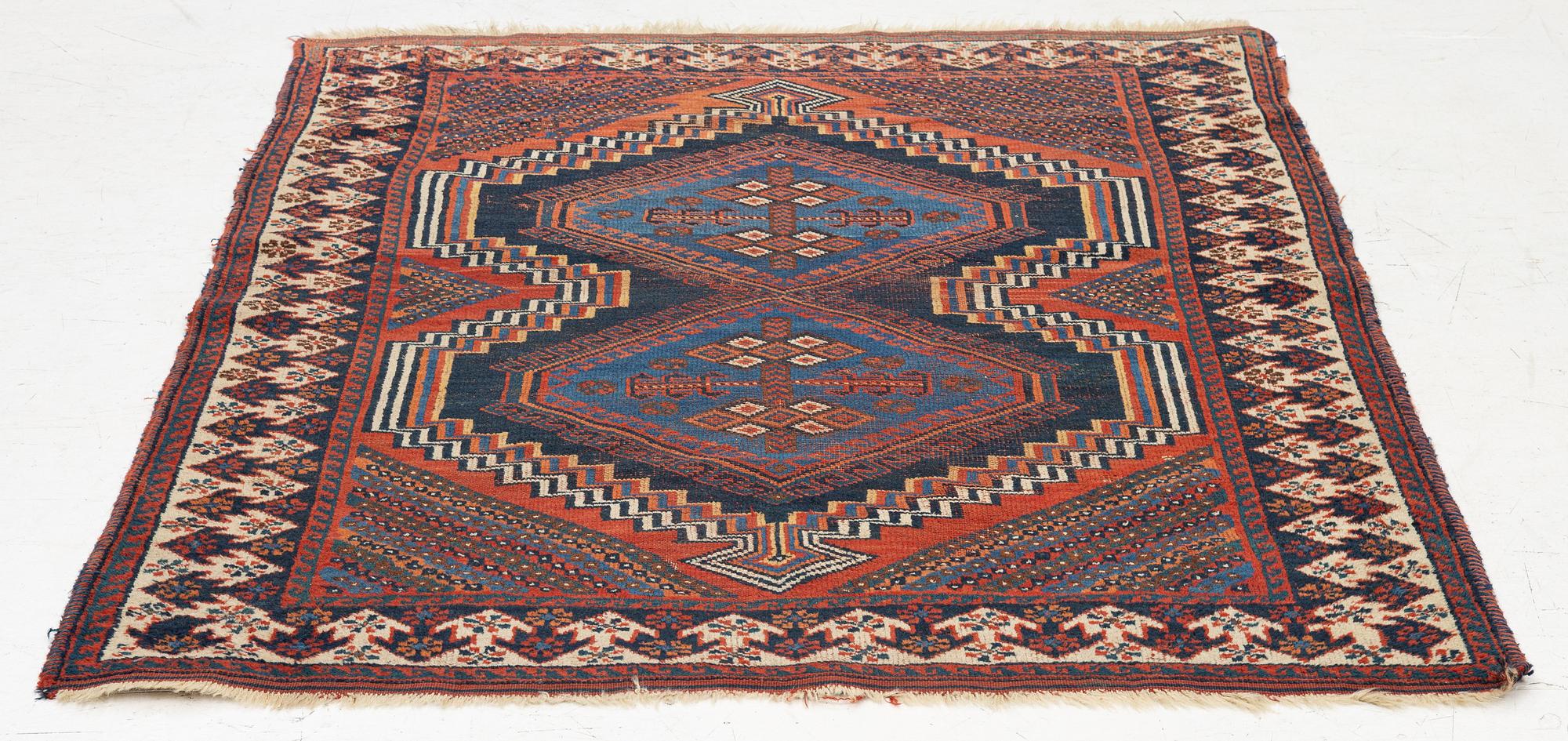 Matta, antik afshar, ca. 142 x 120 cm.