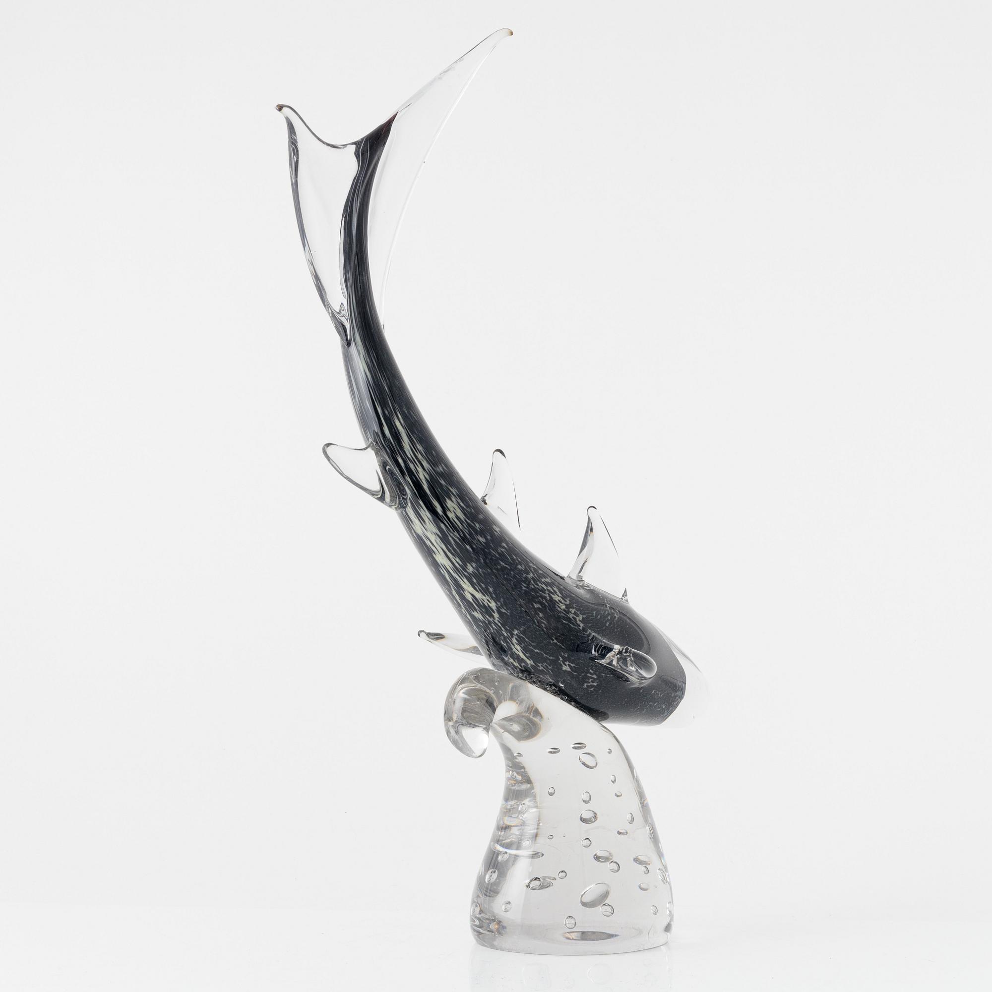 Skulptur, glas, FM Konstglas, Ronneby, 1900-talets senare del.