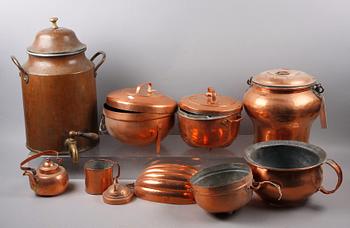 PARTI KOPPAR, 9 delar, 1800-tal.