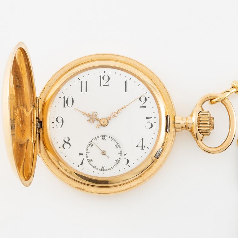 Pocket watch, hunter, 51 mm.