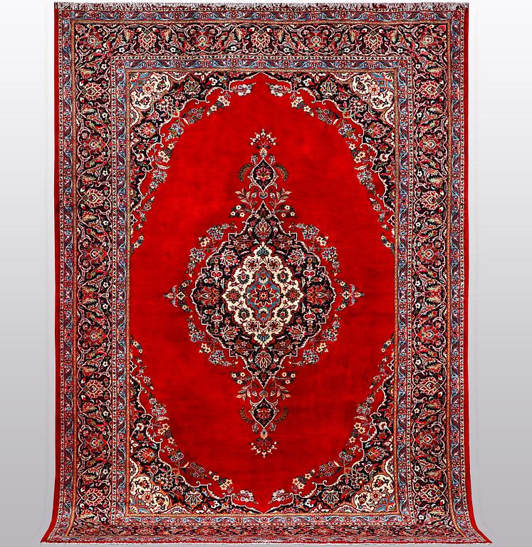 A carpet, Keshan, ca 353 x 240 cm.