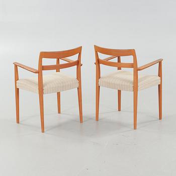 A pair of armchairs by Troeds, Bjärnum, Sweden, third quarter of the 20th century.