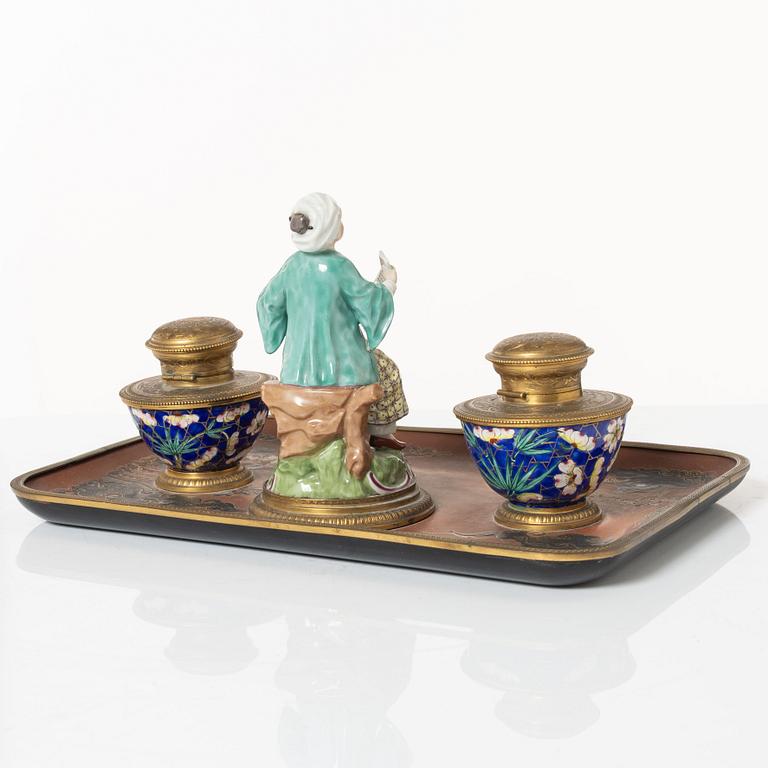 An ink well, late 19th Century.
