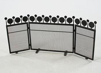 A fireplace guard designed by Bertil Vallien, made in the 1960/70s.