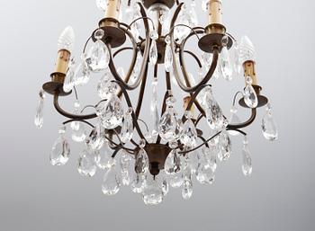 LJUSKRONA, barockstil, 1900-talets andra hälft. Höjd 55 cm.