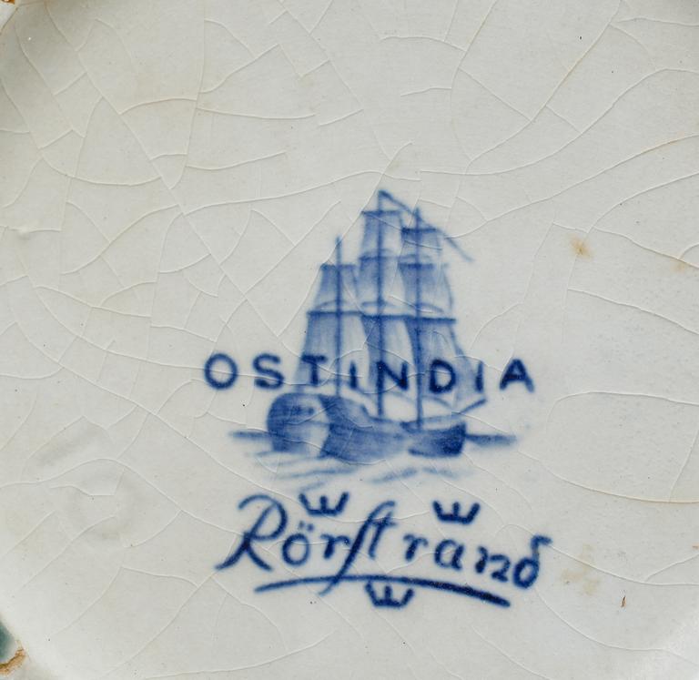 SERVISPORSLIN, 3 del, porslin, "Ostindia", Rörstrand, 1900-talets mitt.