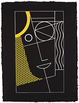 Roy Lichtenstein, "Modern Head #2", from: "Modern Head series".