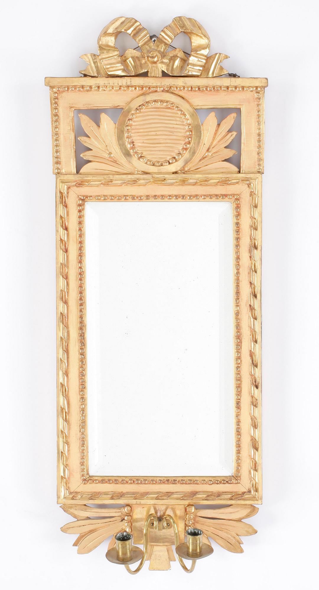 SPEGELLAMPETT, Gustaviansk, Magnus Holmén, Karlskrona 1795-1808, signerad.