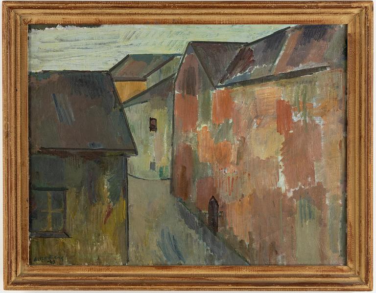 Alf Lindberg, oil on canvas, signed and dated -43.