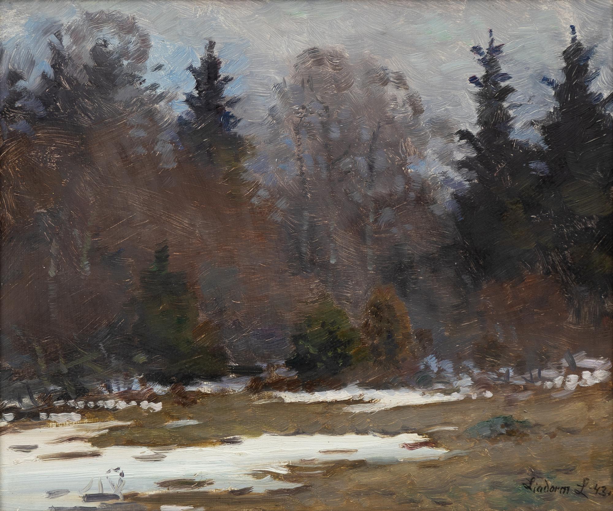 Lindorm Liljefors, Snow melting.