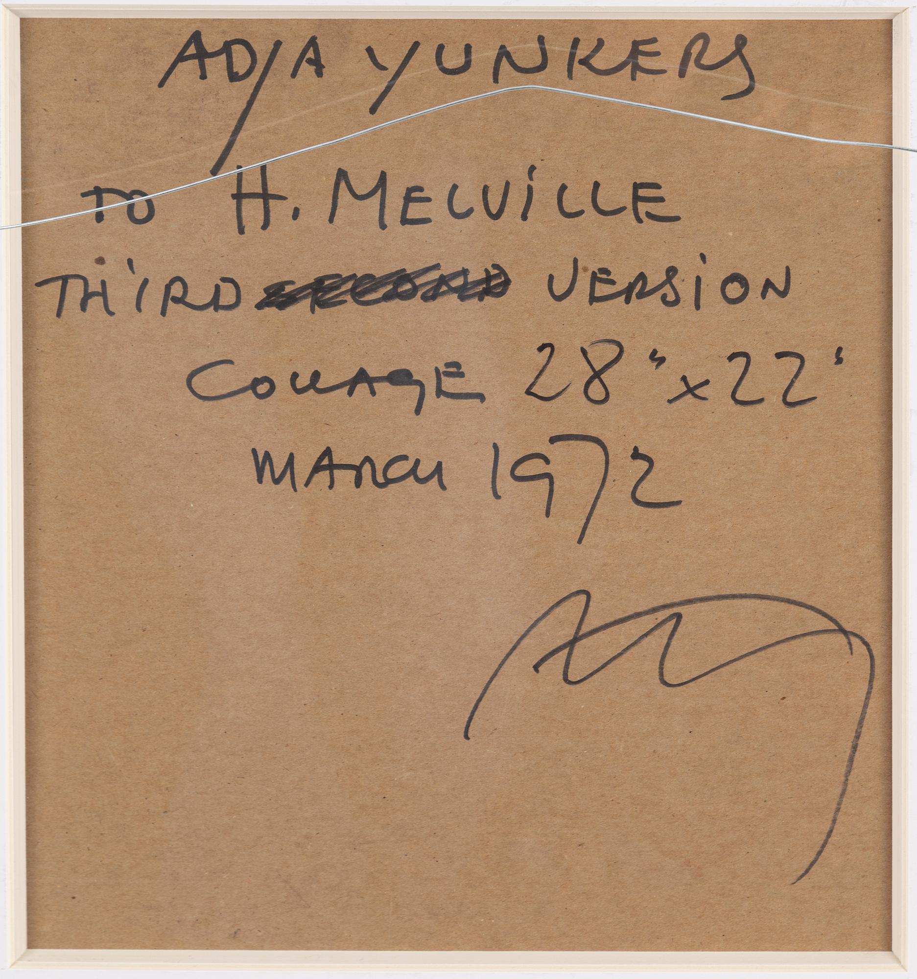 ADJA YUNKERS, collage, signed and dated -72.