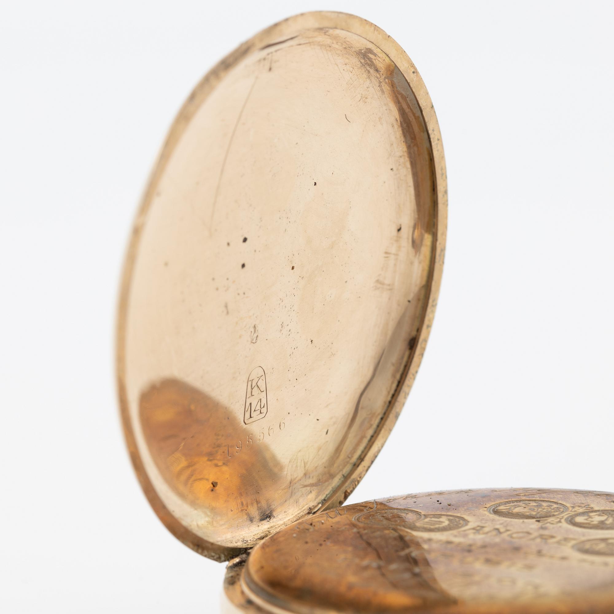 Pocket watch, hunter, 51 mm.