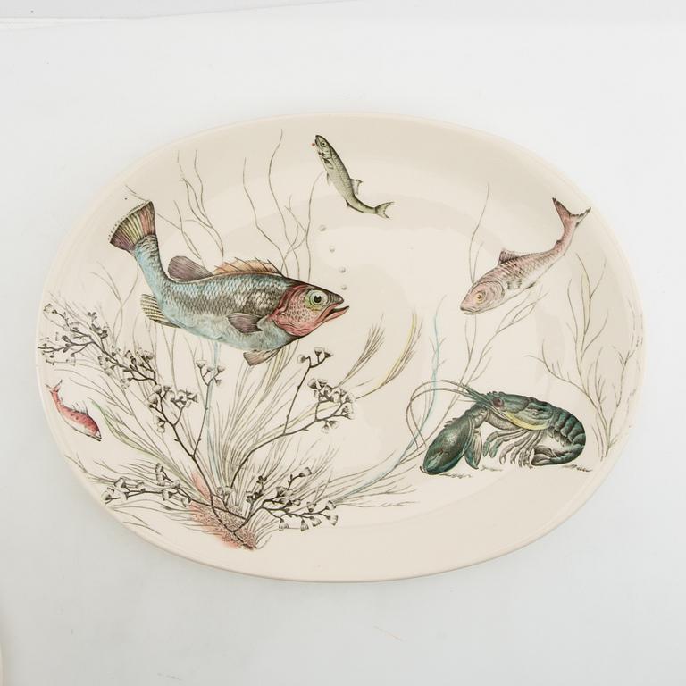 Service 8 pcs "Fish" Johnson Bros England, ironstone, first half/mid 20th century.