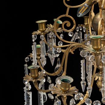 Ljuskrona, Oscariansk, omkring år 1900.