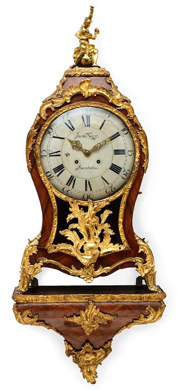 A Swedish Rococo bracket clock by J. Kock.