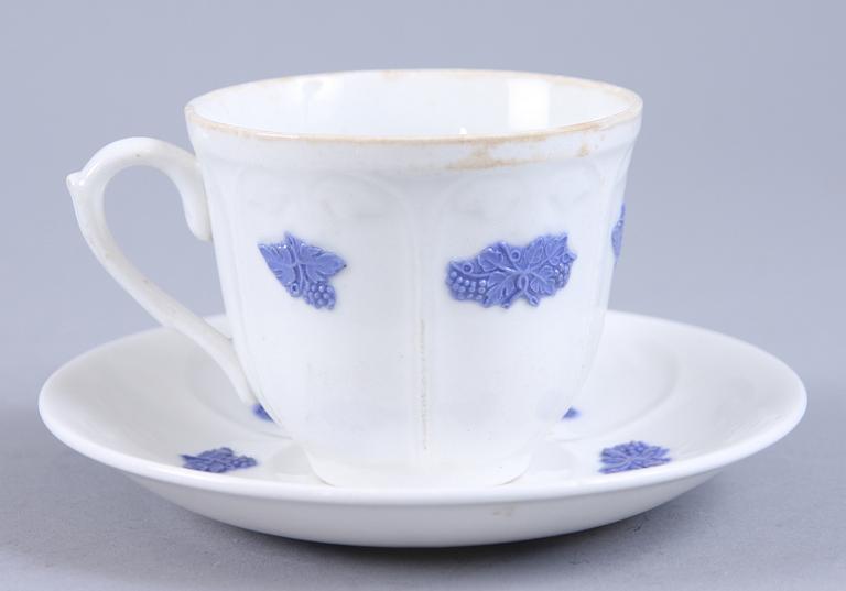 KAFFESERVIS, 20 delar, porslin. "Blå Blom", Gustavsberg.