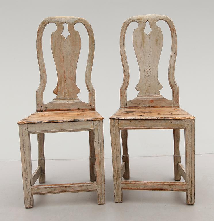 STOLAR, 2 st, 1700-tal, allmoge.