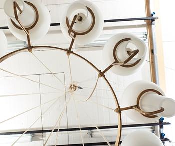 A Hans Agne Jakobsson ceiling lamp, Markaryd, Sweden 1960-70's.