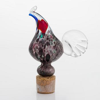 Kaj Franck, decanter, model 1502, "Rooster bottle', signed K. Franck Nuutajärvi Notsjö -60.