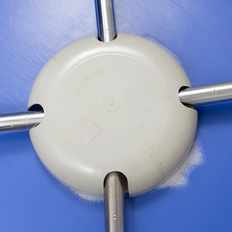 ARNE JACOBSEN, STOLAR, 6 st, "Sjuan", märkta, Fritz Hansen, Danmark, 1980-tal.