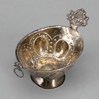 KÅSA, silver, Per Wilhelm Hanngren, Falun, (1796-1815). Vikt 57 gram.