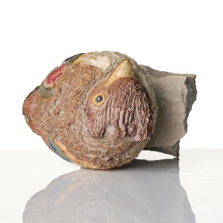 Tyra Lundgren, skulptur, chamotterat stengods, fågel, egen ateljé, Bredkvie, Gotland.