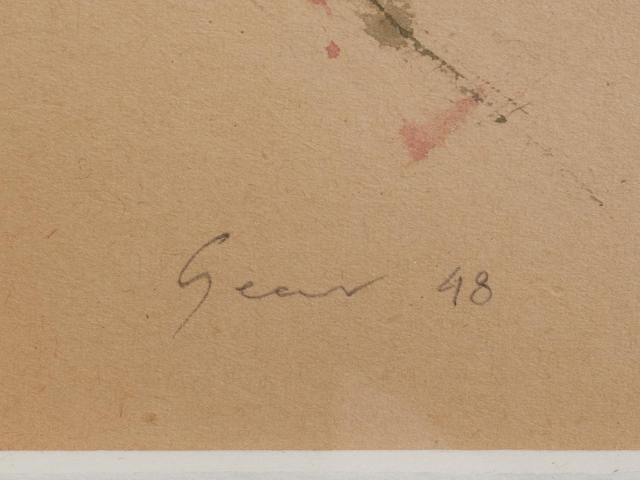 WILLIAM GEAR, blandteknik, signerad och daterad -48.