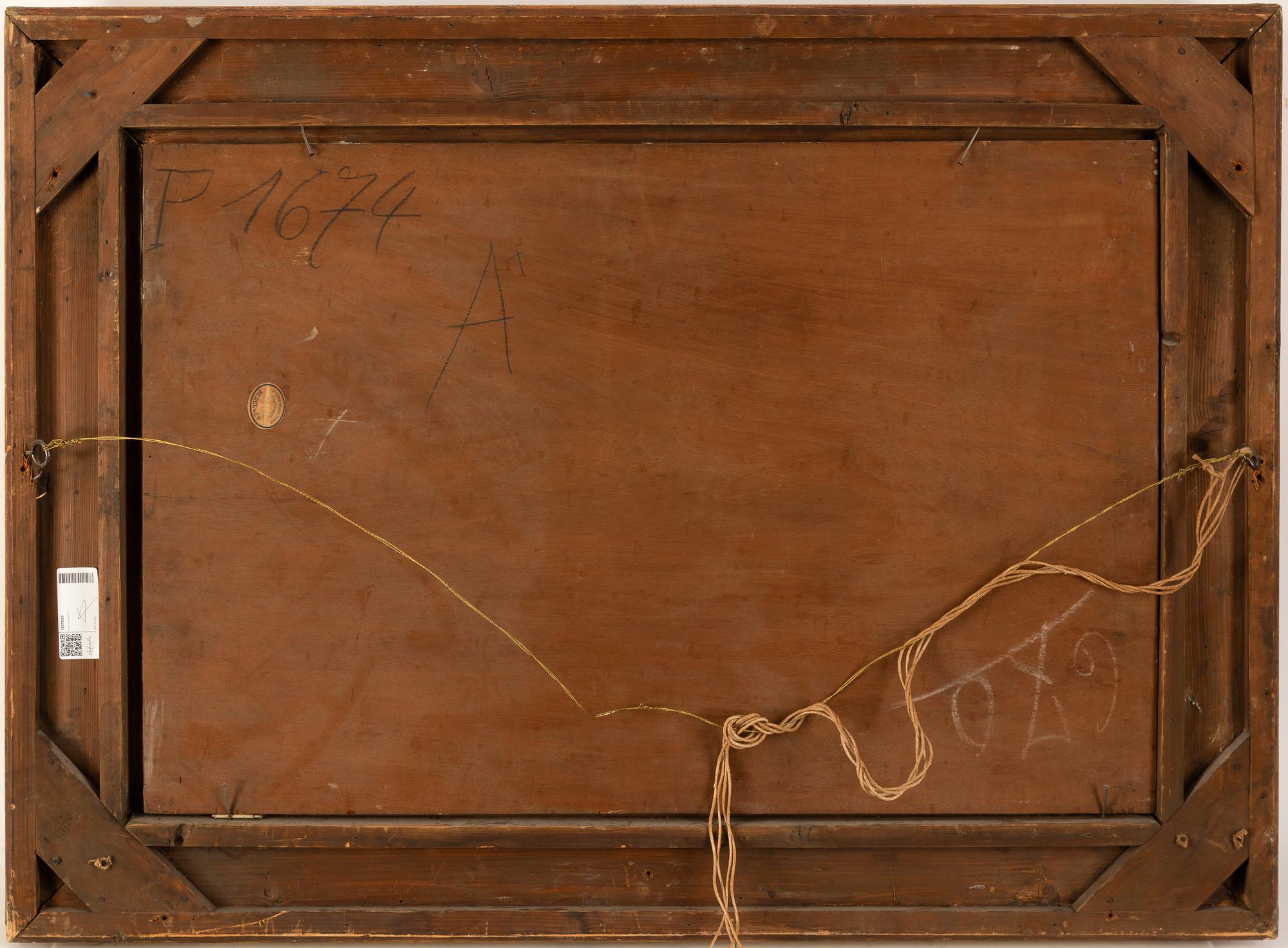 Pierre Jacques Pelletier, oil on panel, signed in lower right corner.