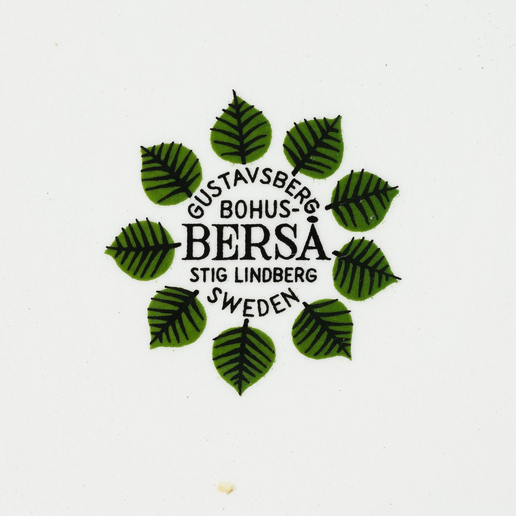 Stig Lindberg, servis, 81 delar, flintgods, "Berså", Gustavsberg.