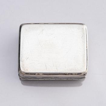A Swedish Rococo silver snuff-box, mark of Andreas Öhrman, Stockholm 1762.