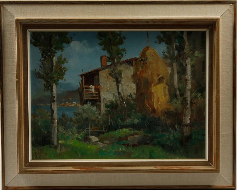 ERCOLE MAGROTTI, olja på duk, sign.