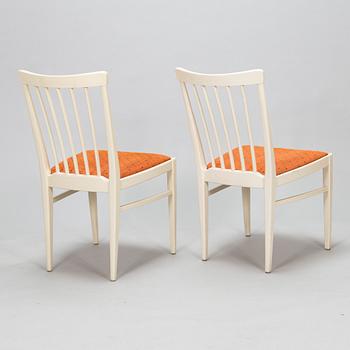 Carl Malmsten, tuoleja, 6 kpl, "Herrgården" sekä ruokapöytä.