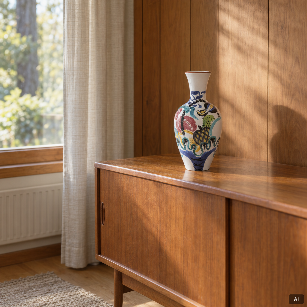 Ursula Printz, vas, Gustavsberg studio.